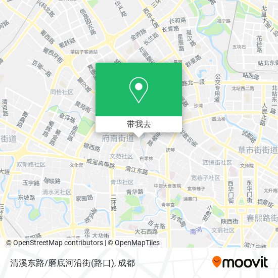 清溪东路/磨底河沿街(路口)地图