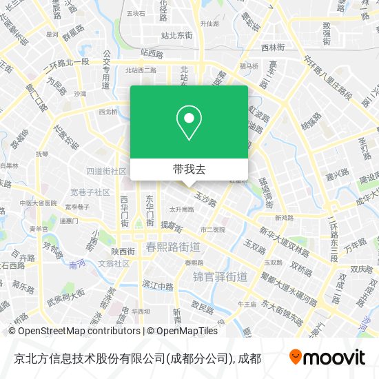 京北方信息技术股份有限公司(成都分公司)地图