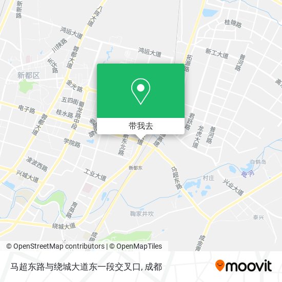 马超东路与绕城大道东一段交叉口地图