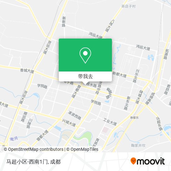 马超小区-西南1门地图