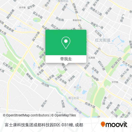 富士康科技集团成都科技园D区-D31幢地图