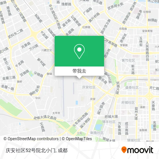 庆安社区52号院北小门地图