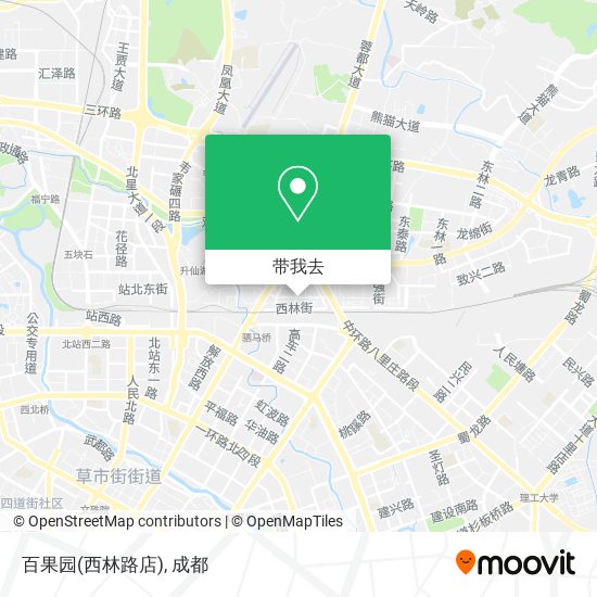 百果园(西林路店)地图