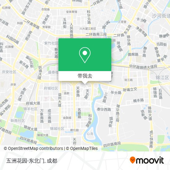 五洲花园-东北门地图
