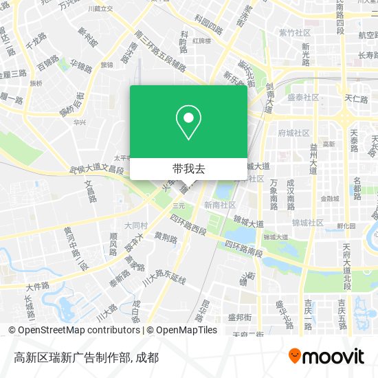 高新区瑞新广告制作部地图