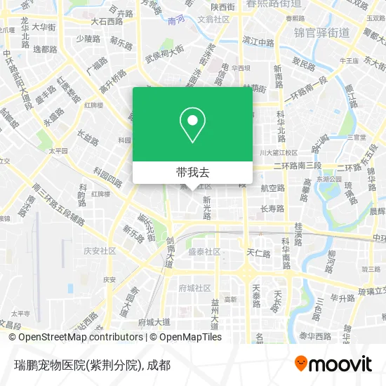 瑞鹏宠物医院(紫荆分院)地图