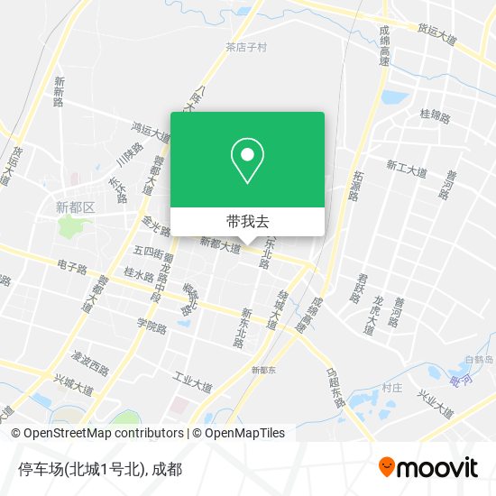 停车场(北城1号北)地图