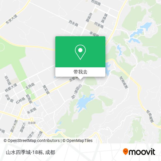 山水四季城-18栋地图