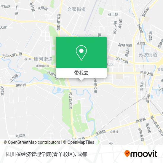 四川省经济管理学院(青羊校区)地图