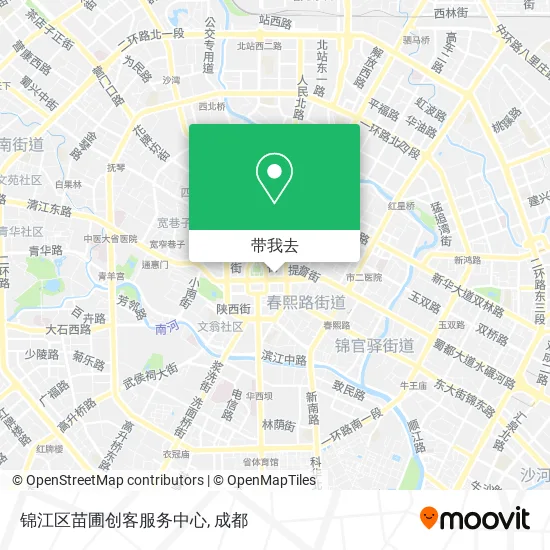 锦江区苗圃创客服务中心地图