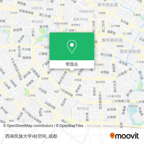 西南民族大学i创空间地图