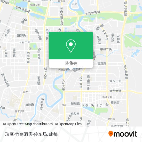 瑞庭·竹岛酒店-停车场地图