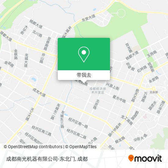 成都南光机器有限公司-东北门地图