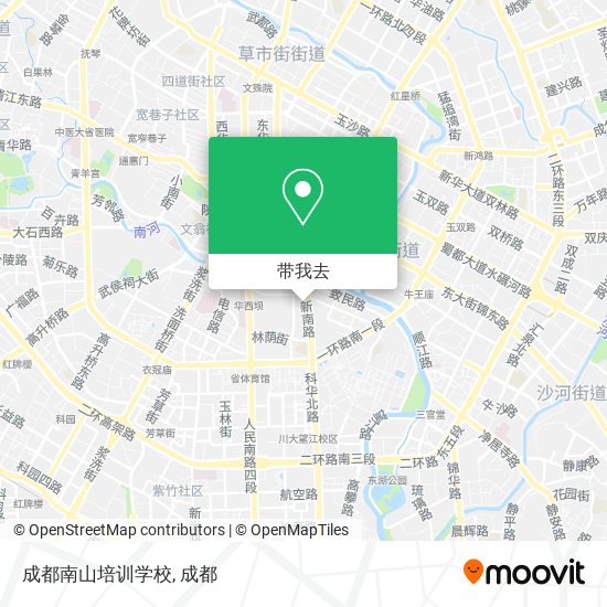 成都南山培训学校地图