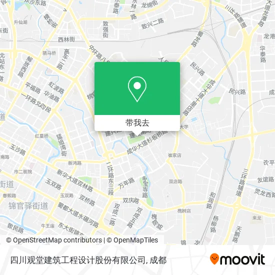 四川观堂建筑工程设计股份有限公司地图