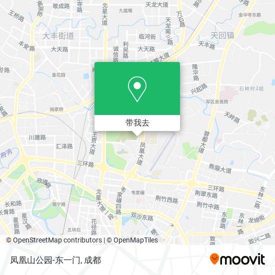 凤凰山公园-东一门地图