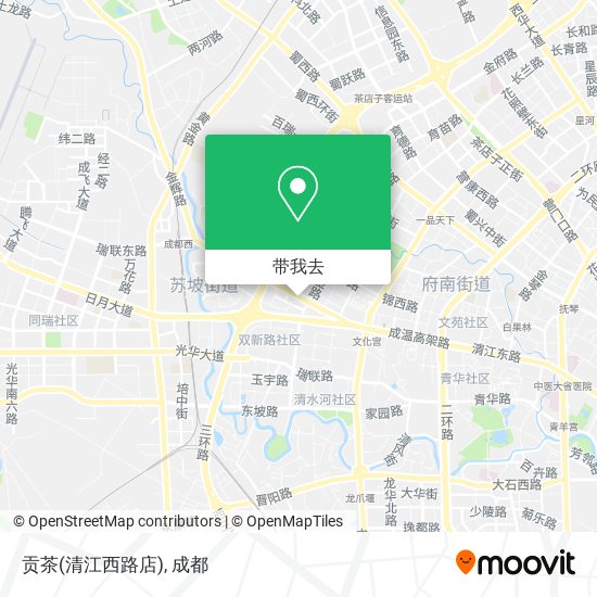 贡茶(清江西路店)地图