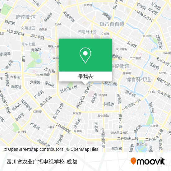 四川省农业广播电视学校地图