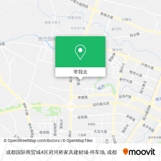 成都国际商贸城4区府河桥家具建材城-停车场地图