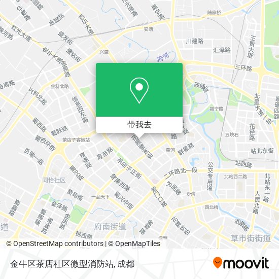 金牛区茶店社区微型消防站地图