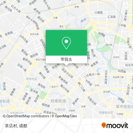 茶店村地图