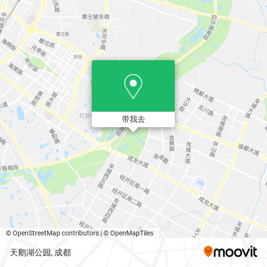 天鹅湖公园地图