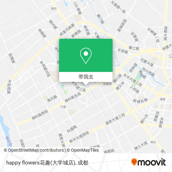 happy flowers花趣(大学城店)地图