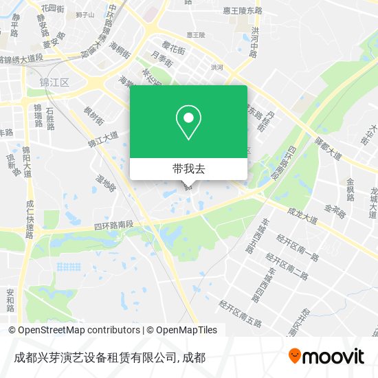 成都兴芽演艺设备租赁有限公司地图