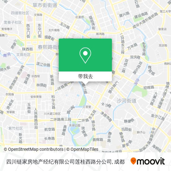 四川链家房地产经纪有限公司莲桂西路分公司地图