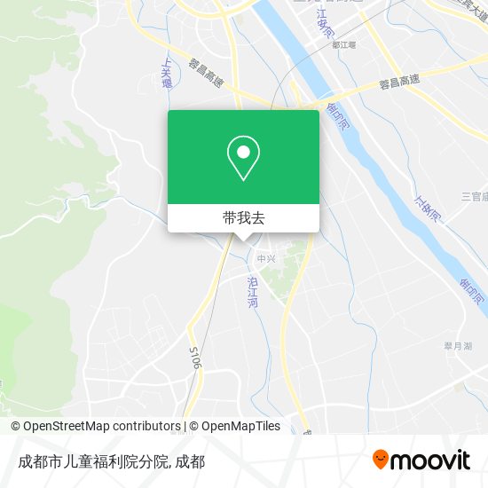 成都市儿童福利院分院地图