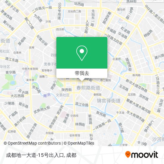 成都地一大道-15号出入口地图