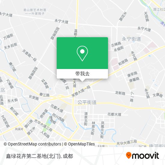 鑫绿花卉第二基地(北门)地图