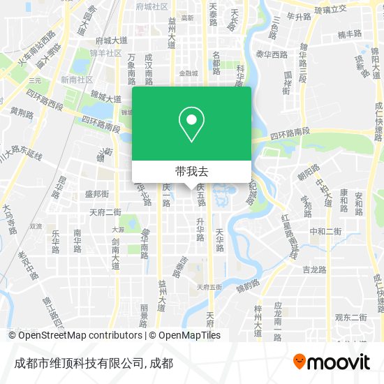 成都市维顶科技有限公司地图