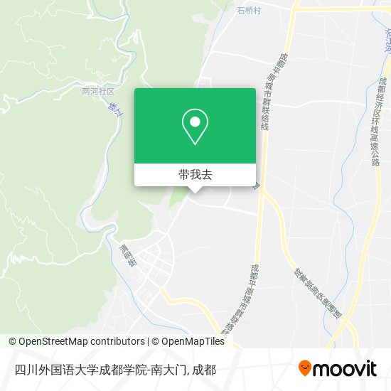 四川外国语大学成都学院-南大门地图