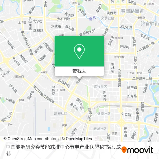 中国能源研究会节能减排中心节电产业联盟秘书处地图