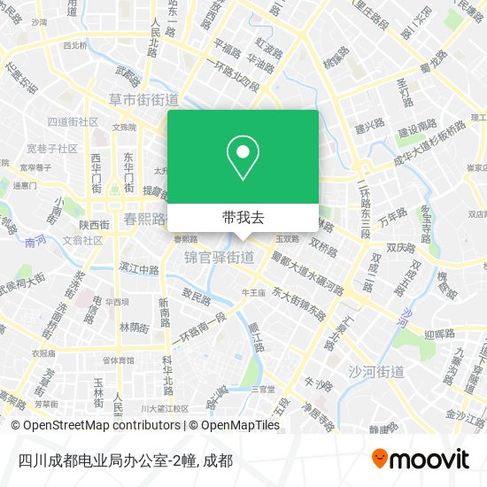 四川成都电业局办公室-2幢地图