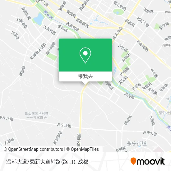 温郫大道/蜀新大道辅路(路口)地图