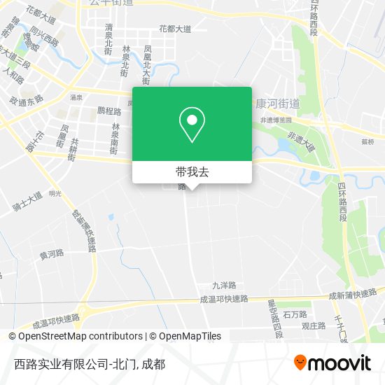 西路实业有限公司-北门地图