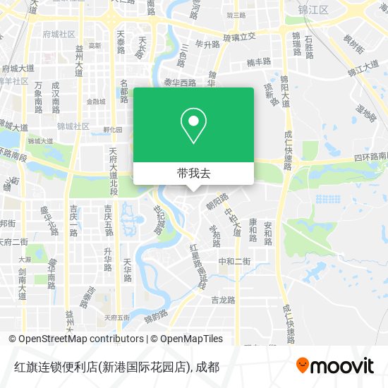 红旗连锁便利店(新港国际花园店)地图