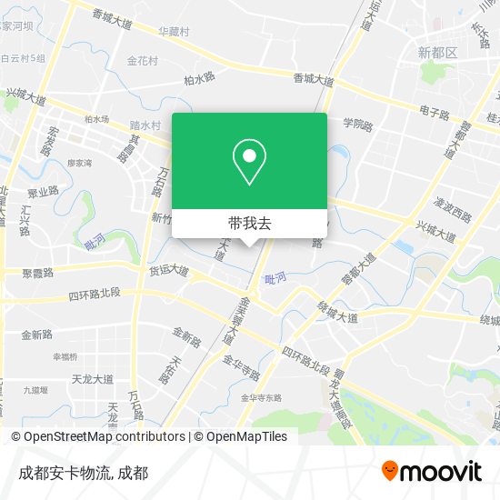 成都安卡物流地图