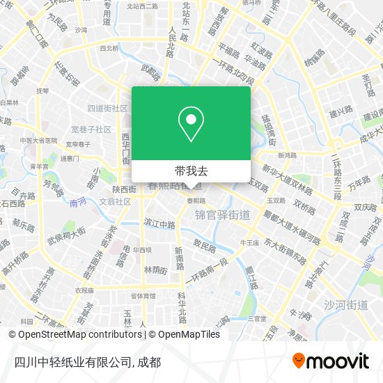 四川中轻纸业有限公司地图