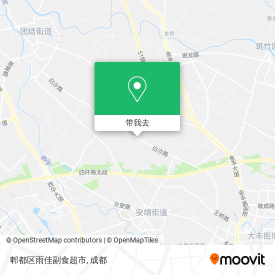 郫都区雨佳副食超市地图