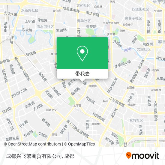 成都兴飞繁商贸有限公司地图