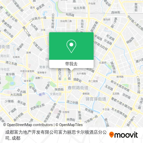 成都富力地产开发有限公司富力丽思卡尔顿酒店分公司地图