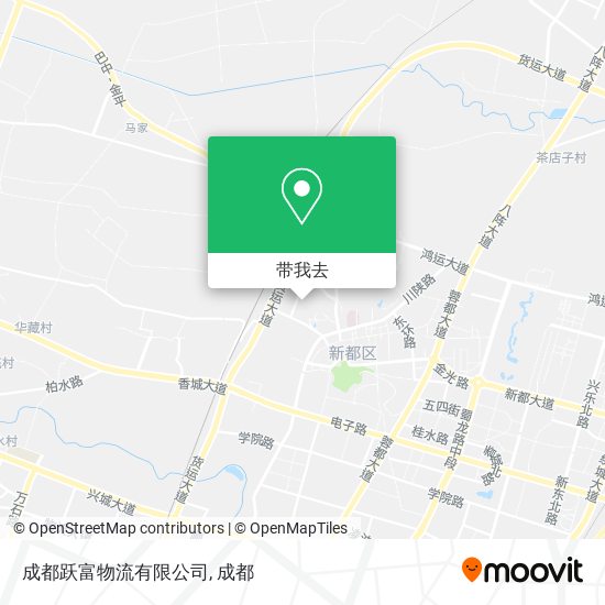 成都跃富物流有限公司地图