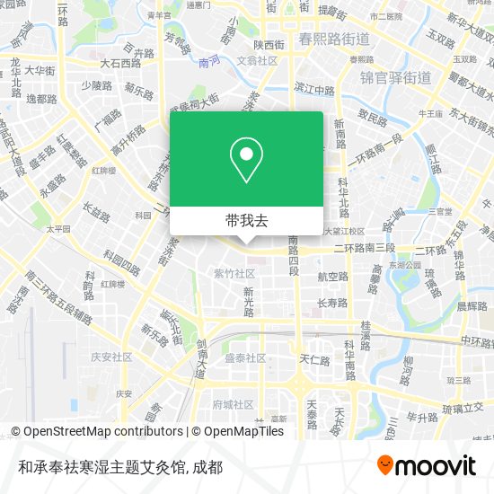 和承奉祛寒湿主题艾灸馆地图