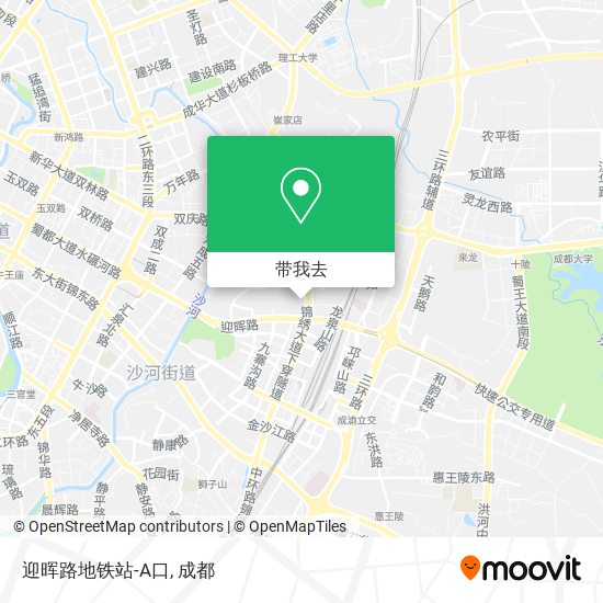迎晖路地铁站-A口地图