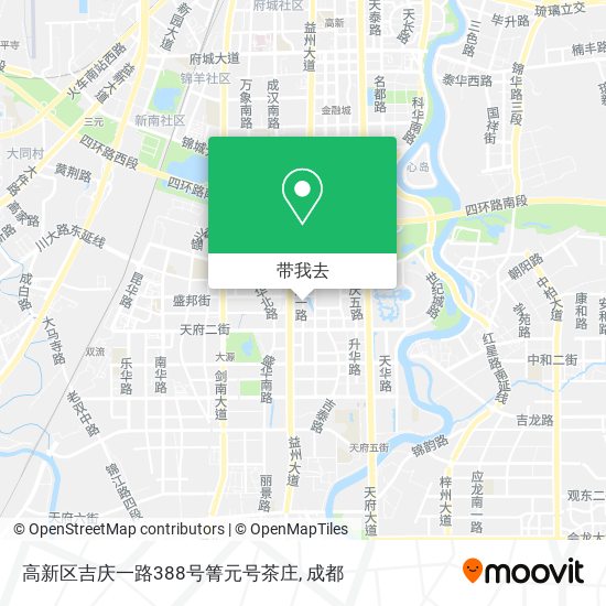 高新区吉庆一路388号箐元号茶庄地图