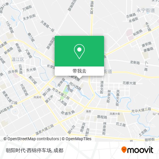 朝阳时代-西锦停车场地图