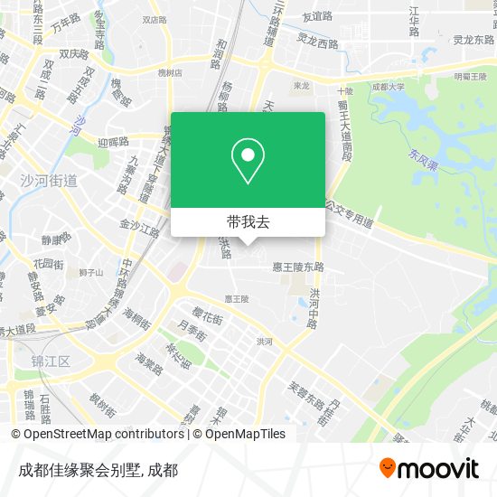 成都佳缘聚会别墅地图